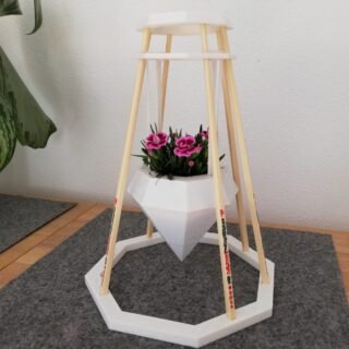 chopstick flower pot