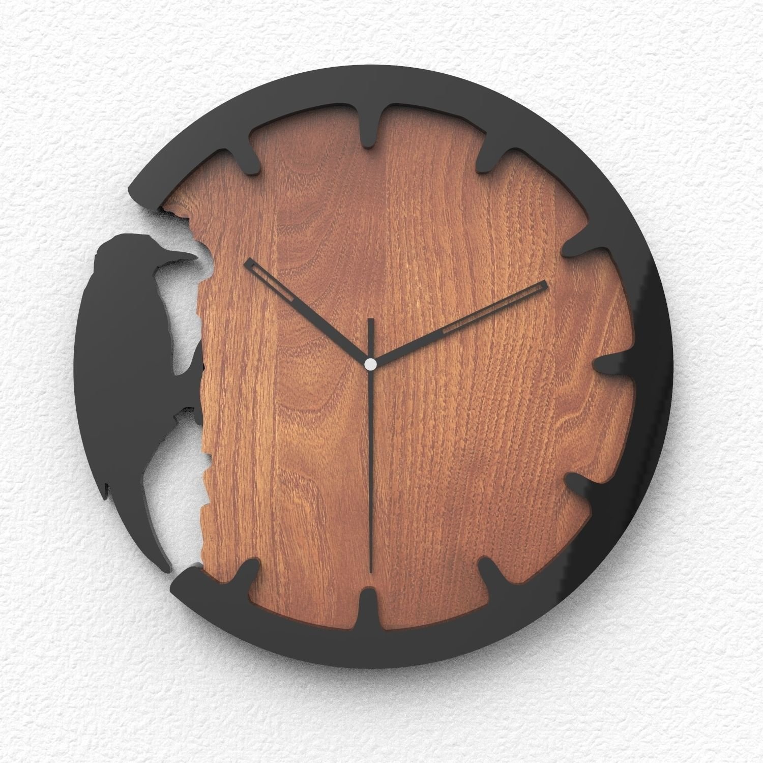 bird wall clock - PixaCrafts